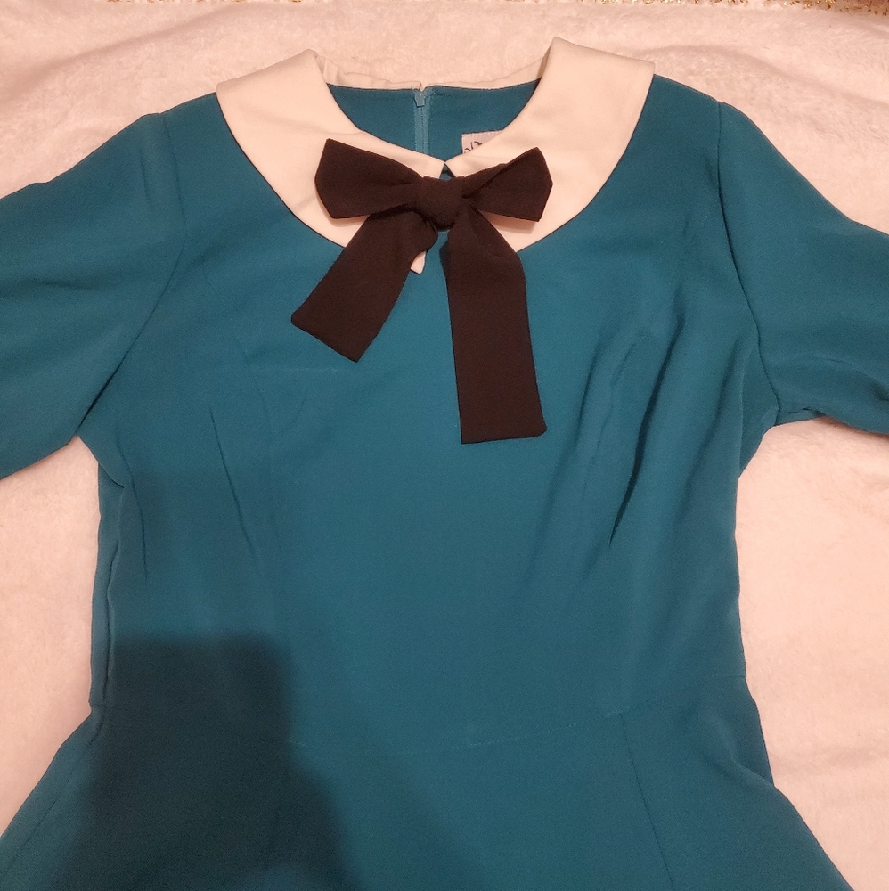 Women's Peter Pan Collar Dress Retro 50's